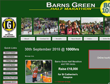 Tablet Screenshot of barnsgreen-half.org.uk